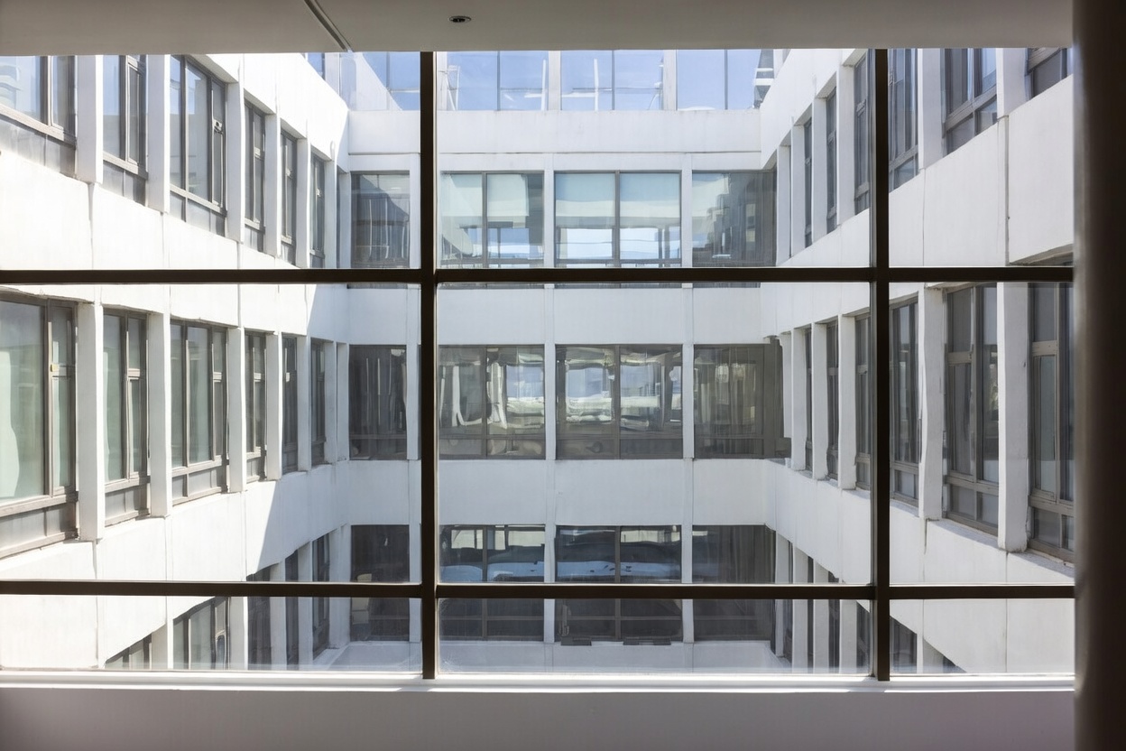 Streifenfreies Fenster nach Glasreinigung