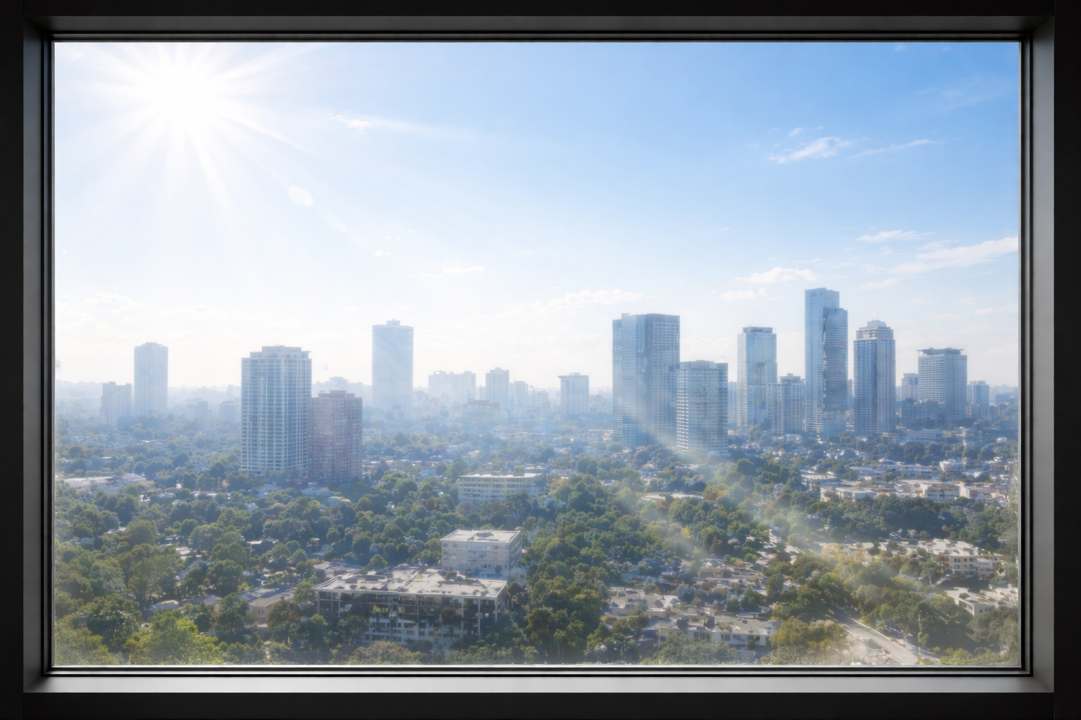 Sauberes Fenster – Glasreinigung Ergebnis