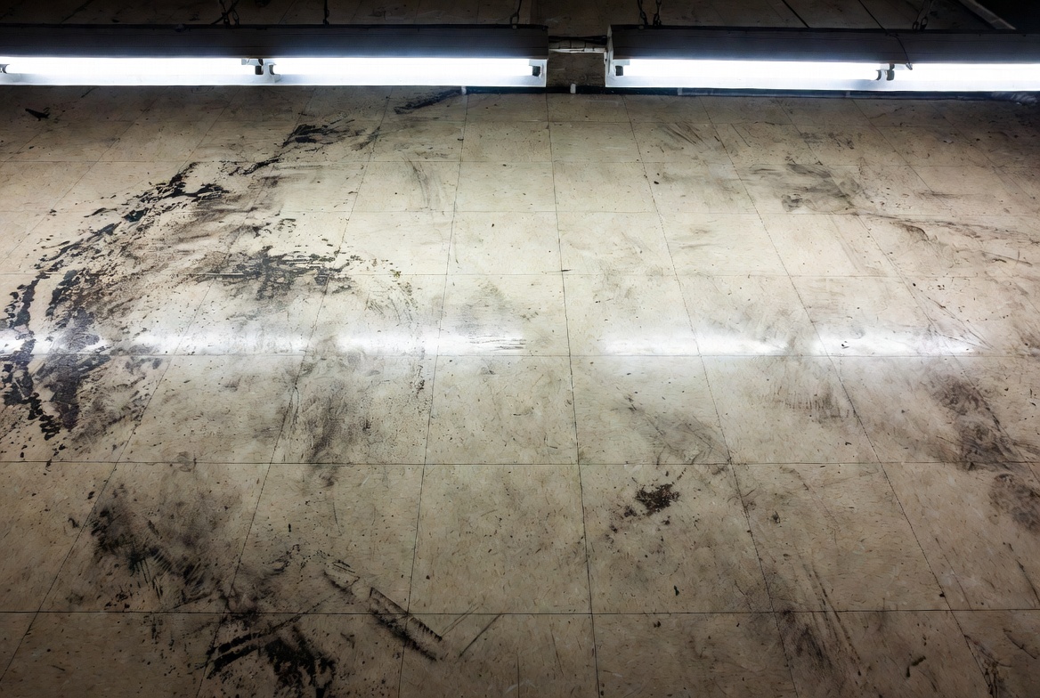 Dreckiger Boden – vorher